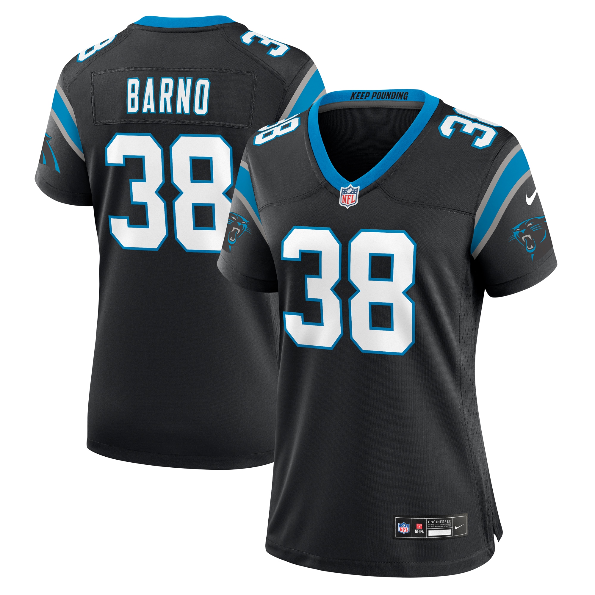 Carolina Panthers Amar? Barno Black Game NFL Jersey Women's