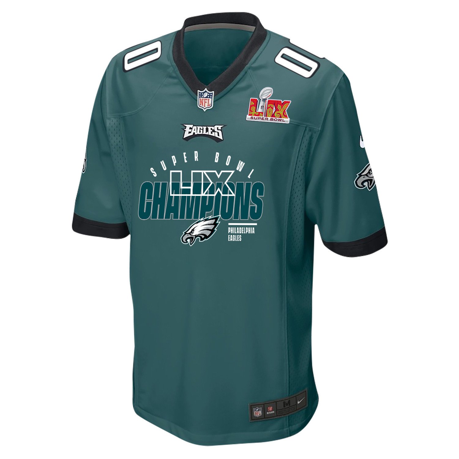 Philadelphia Eagles Super Bowl LIX Champions Legacy Iconic Victory Game Midnight Green NFL Jersey Men's