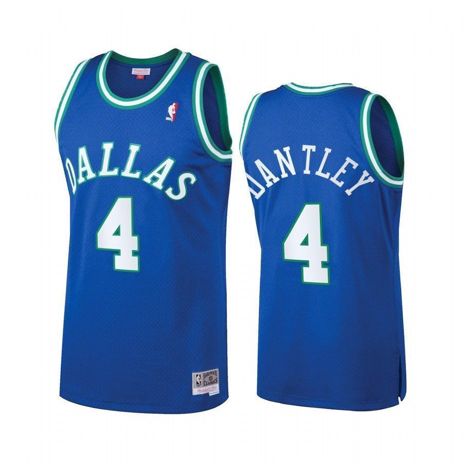 Dallas Mavericks Adrian Dantley 4 Blue Heritage Classic NBA Jersey Men's