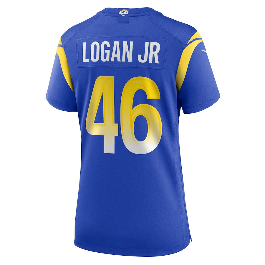 Kenny Logan Jr. 46 Los Angeles Rams Game Royal NFL Jersey Women's