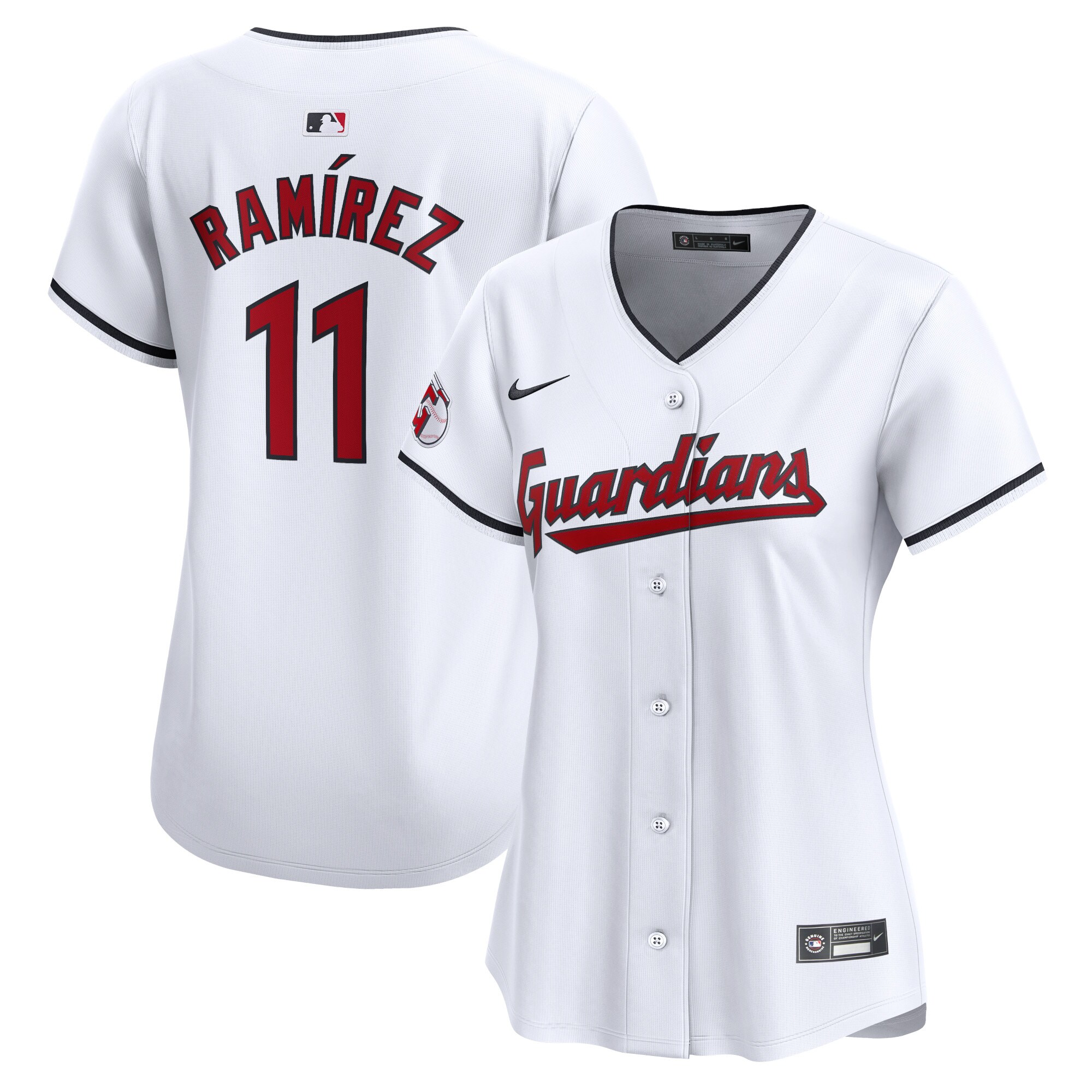 Cleveland Guardians Jose Ramirez White Home Limited Player MLB Jersey Women's