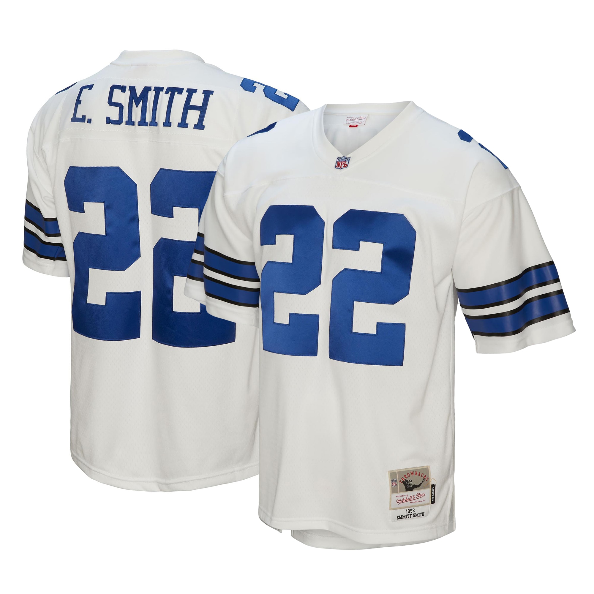 Dallas Cowboys Emmitt Smith Mitchell Ness White Retired Player Legacy NFL Jersey Youth