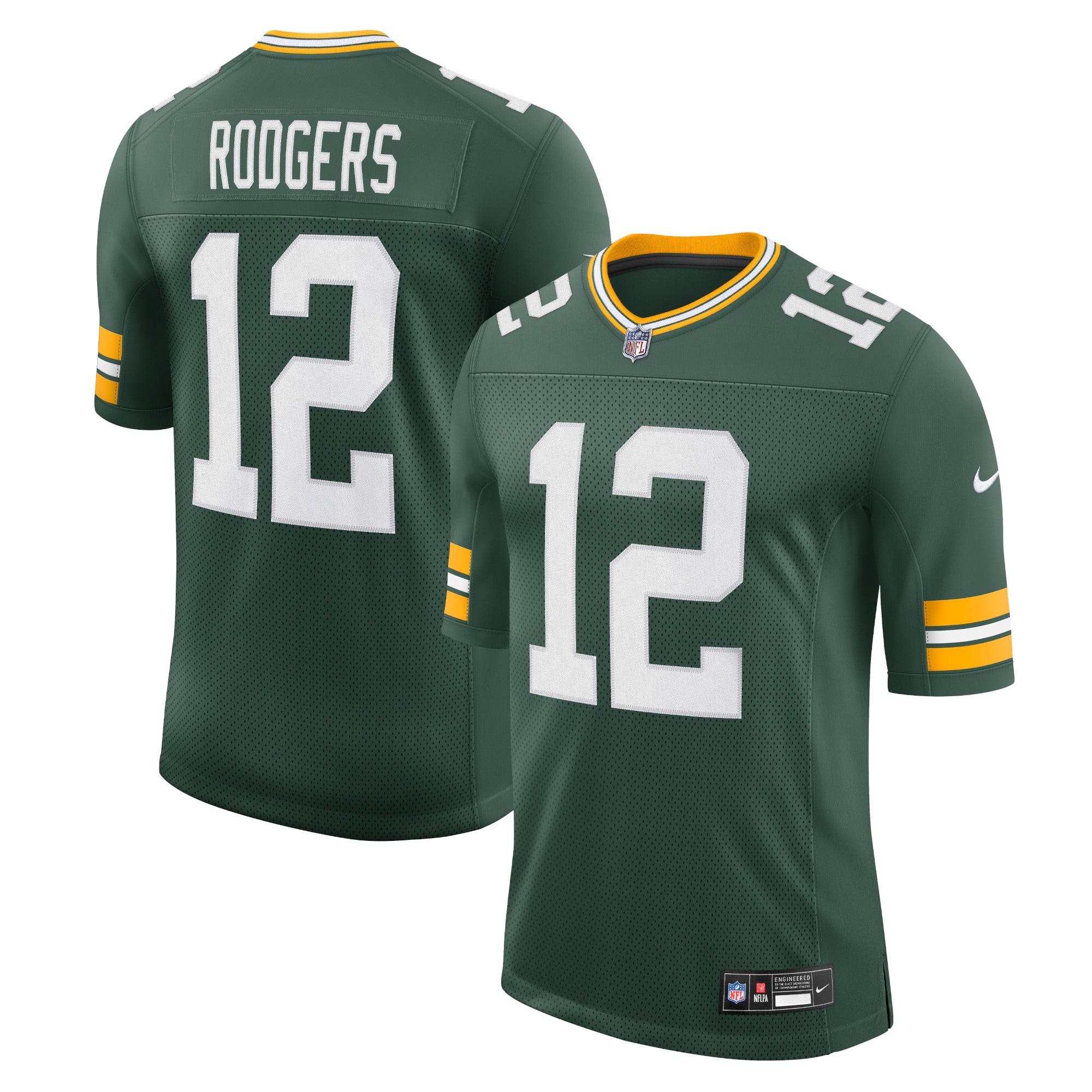Aaron Rodgers Green Bay Packers Nike Vapor Untouchable Limited Jersey - Green