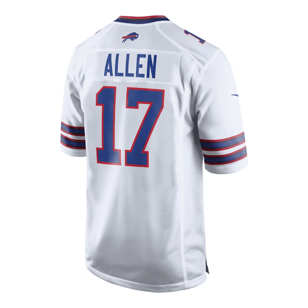 Josh Allen 17 Buffalo Bills 2025 Pro Bowl Patch Game White NFL Jersey Men's
