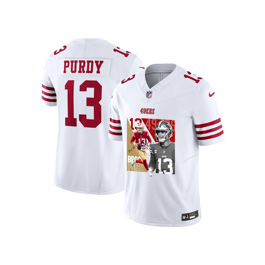 Brock Purdy 13 San Francisco 49ers The Son of Steel Game White NFL Jersey Youth