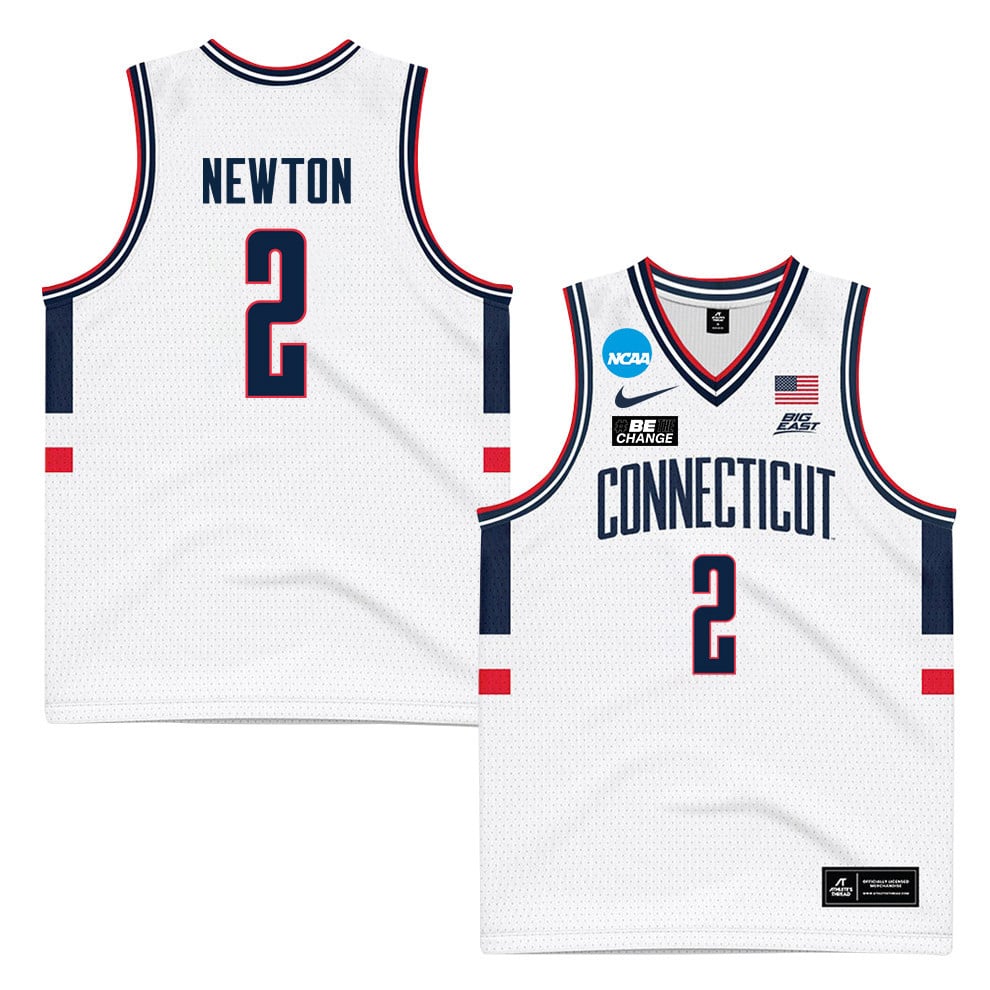 Tristen Newton 2 UConn Huskies 2024 White Unisex NCAA Jersey Unisex