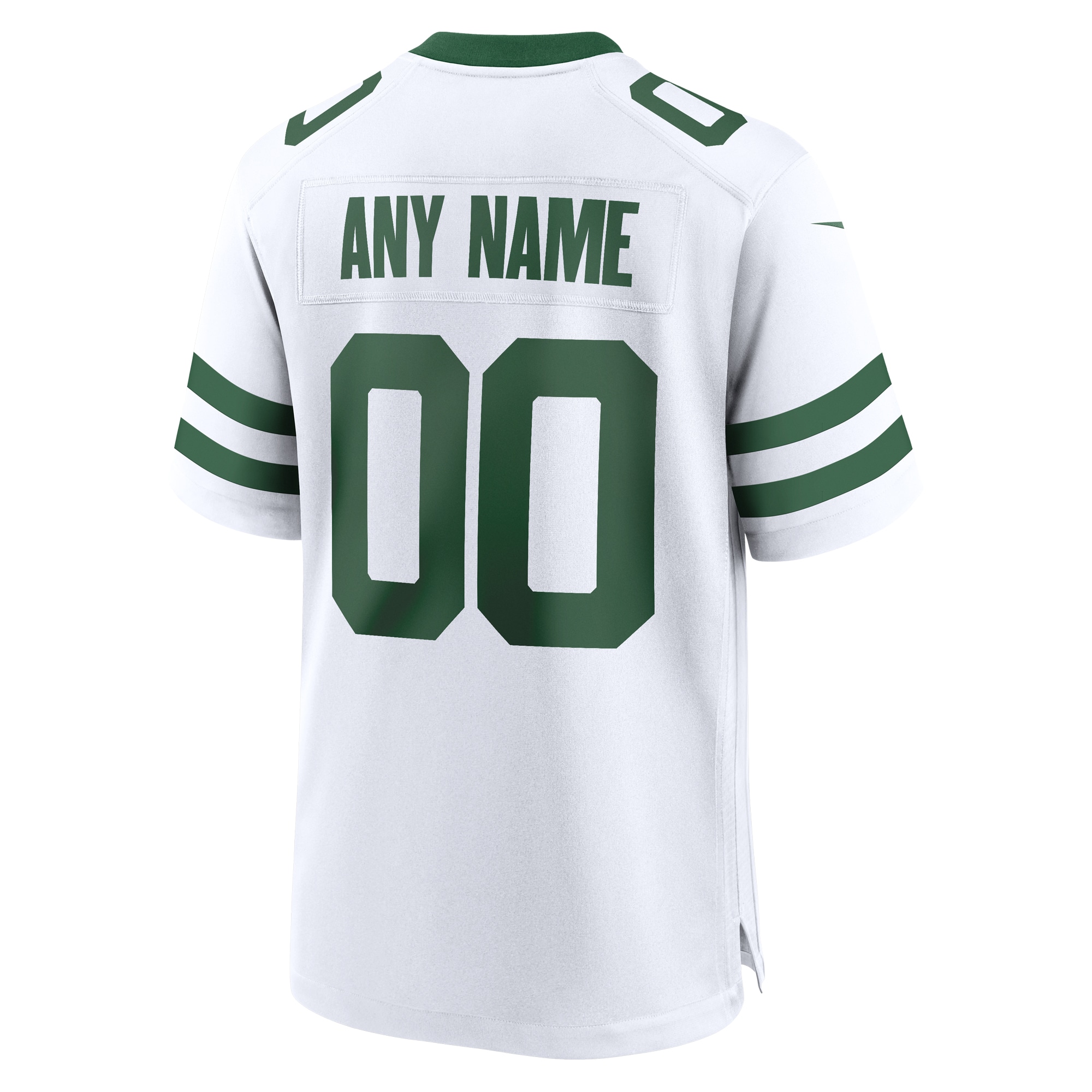 New York Jets Legacy White Custom Game NFL Jersey Men's