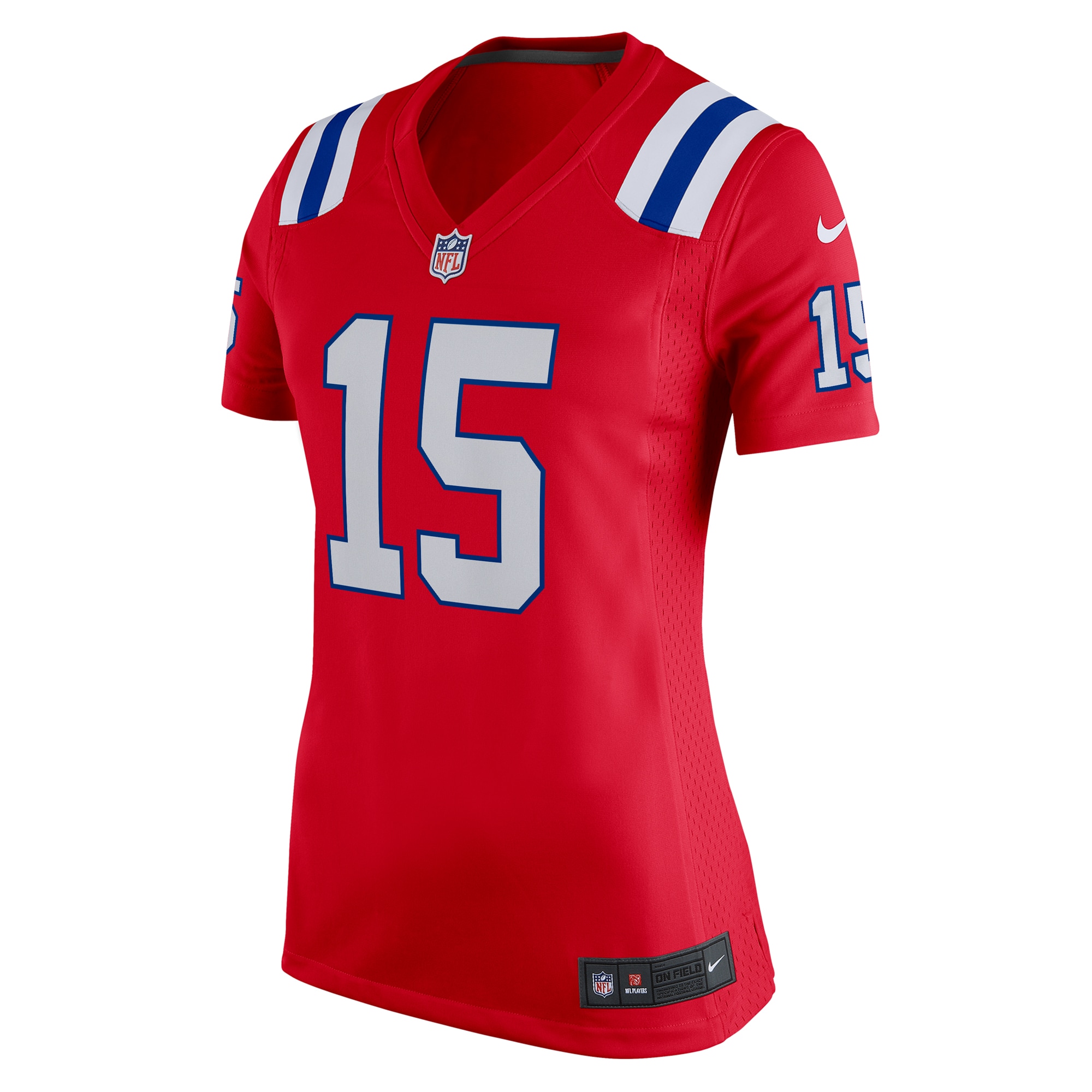 New England Patriots Ezekiel Elliott Red Alternate Game Player NFL Jersey Women's