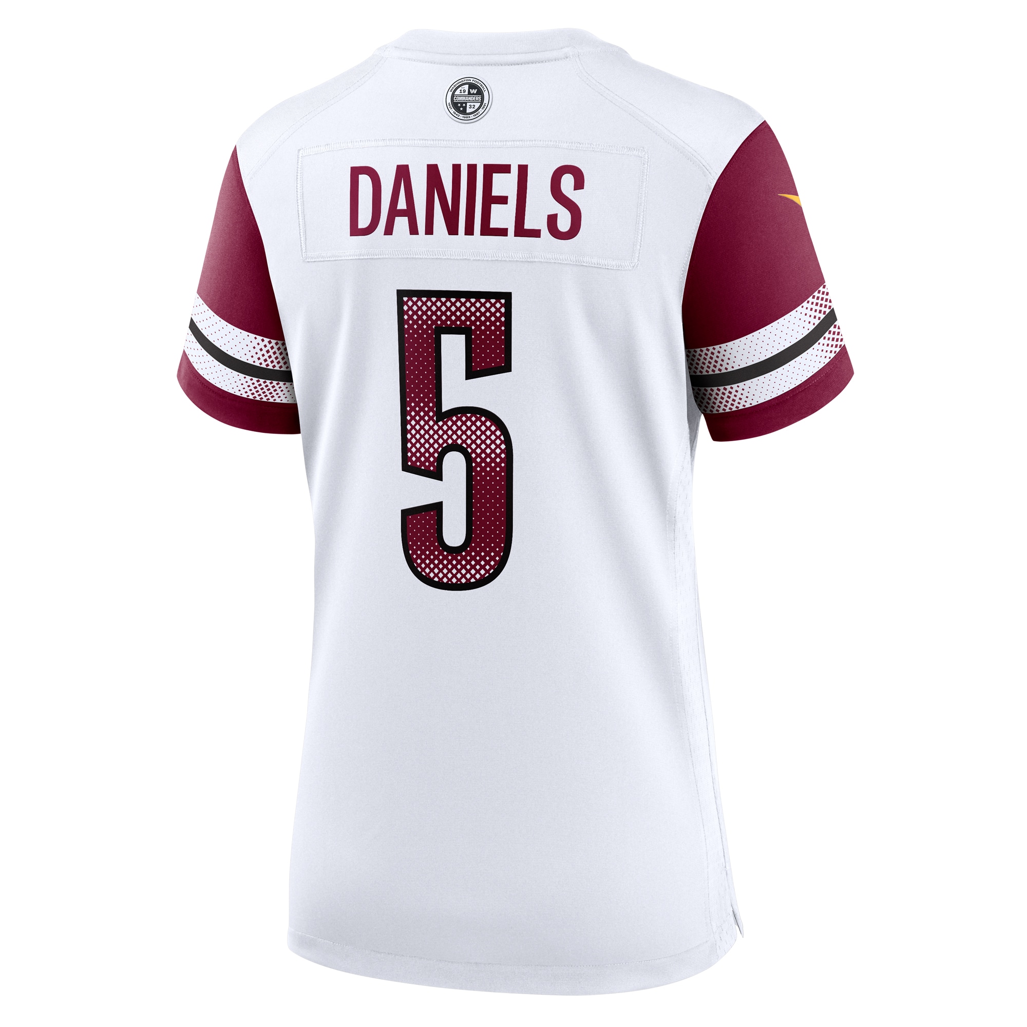 Washington Commanders Jayden Daniels White Game NFL Jersey Women's
