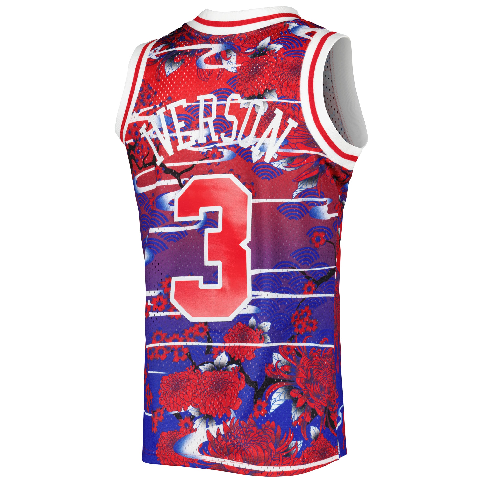 Mitchell Ness Allen Iverson Red Philadelphia 76ers 1996/97 Hardwood Classics Lunar New Year Swingman NBA Jersey Men's