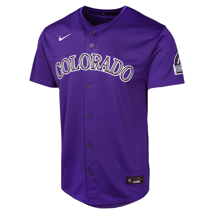 Colorado Rockies Alternate Limited Purple MLB Jersey Youth