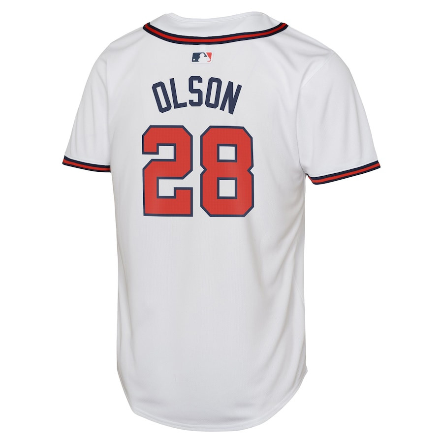 Matt Olson 28 Atlanta Braves Home Limited Player White MLB Jersey Youth