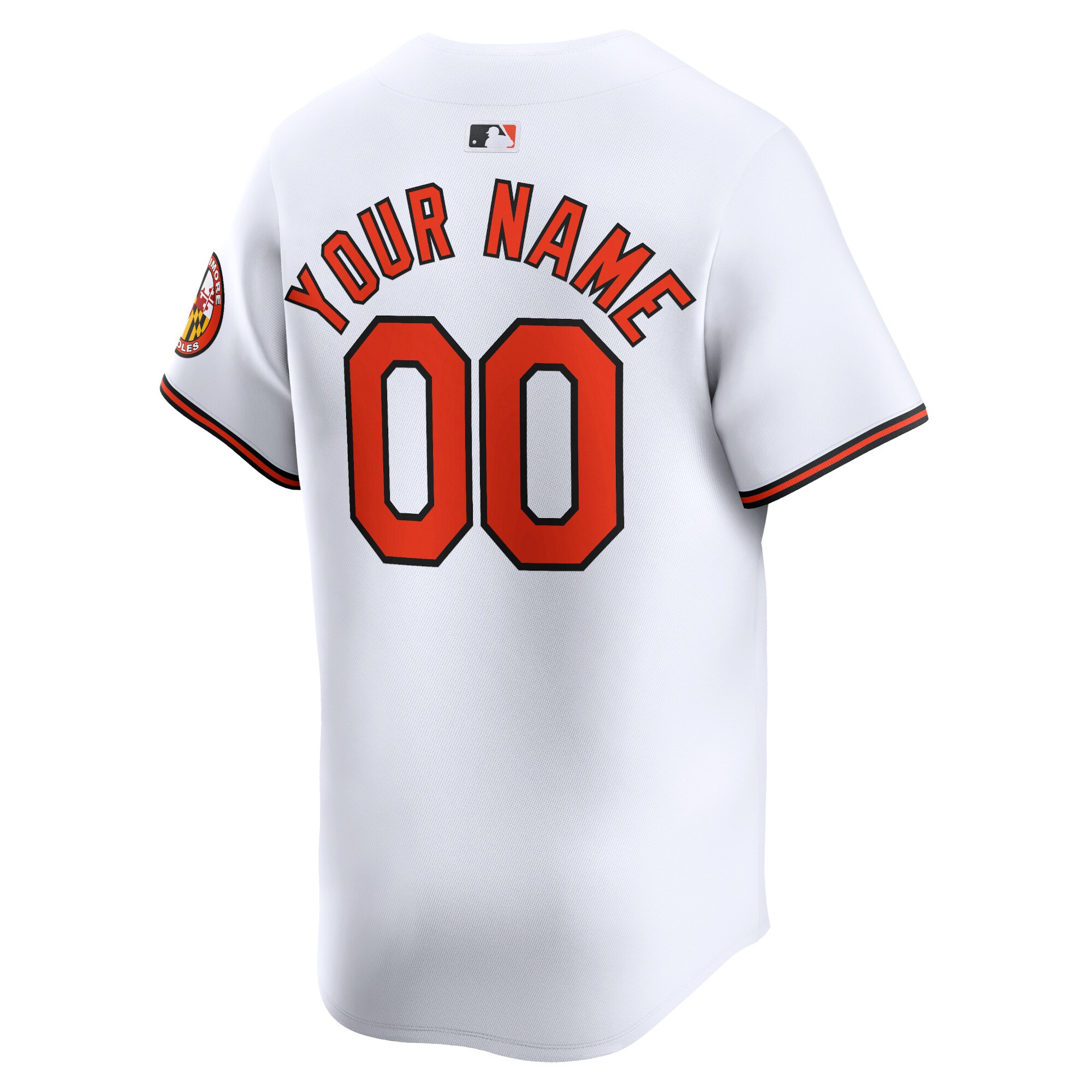 Baltimore Orioles White Home Limited Custom MLB Jersey Youth