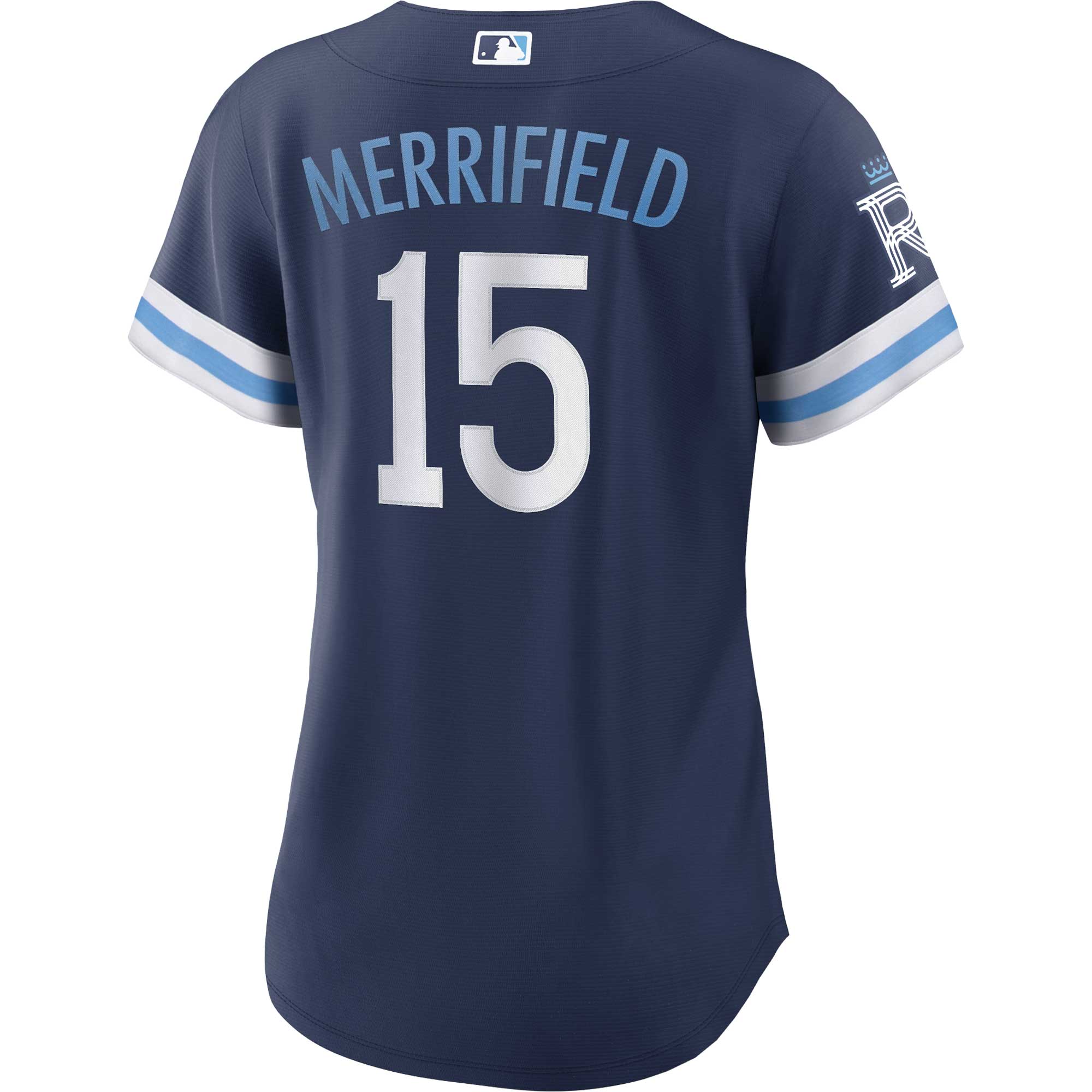 Kansas City Royals Whit Merrifield Navy City Connect Player MLB Jersey Women's