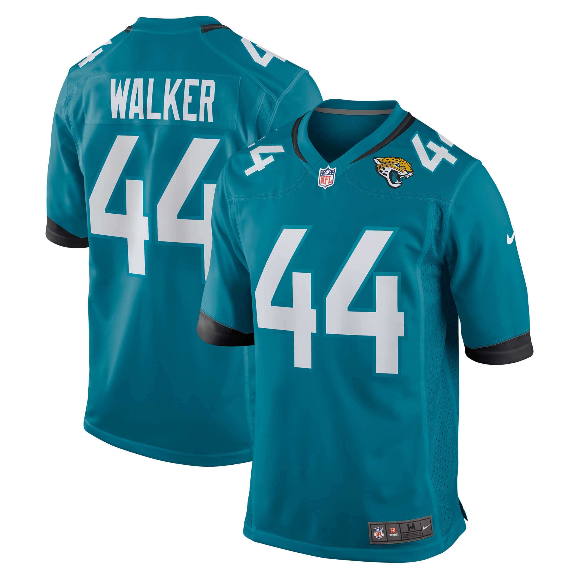 Jacksonville Jaguars Travon Walker Teal Player Game NFL Jersey Men's