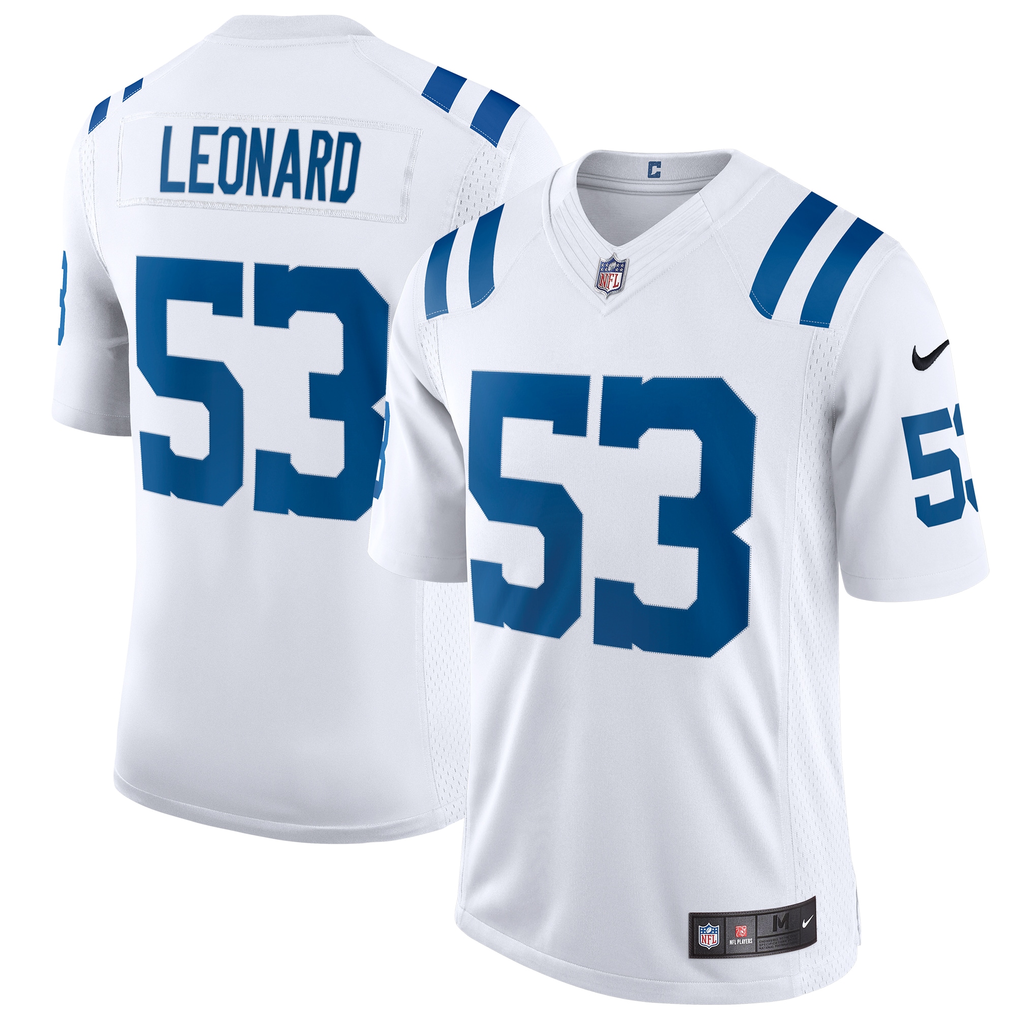 Indianapolis Colts Shaquille Leonard White Vapor Limited NFL Jersey Men's