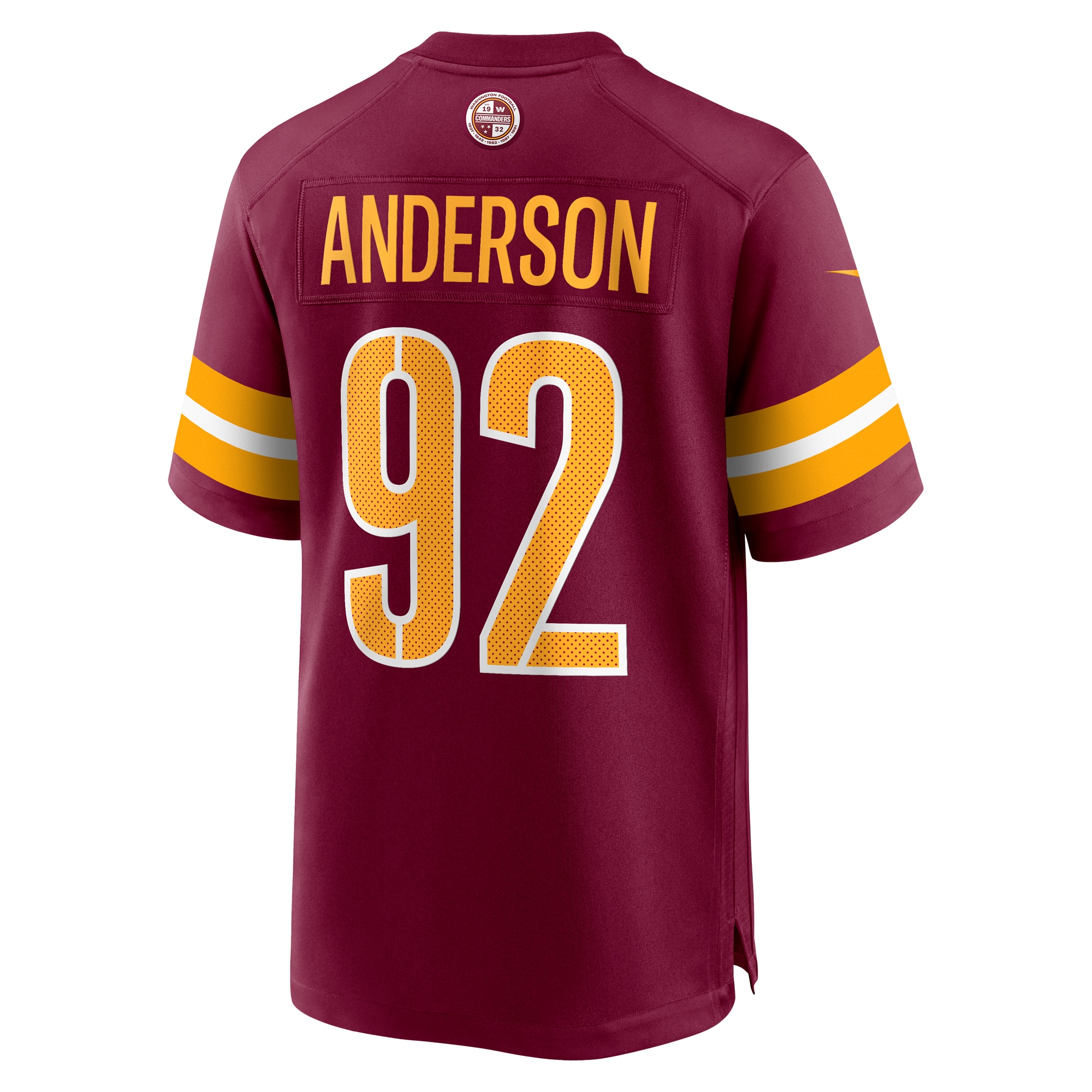 Washington Commanders Abdullah Anderson Burgundy Game Player NFL Jersey Men's