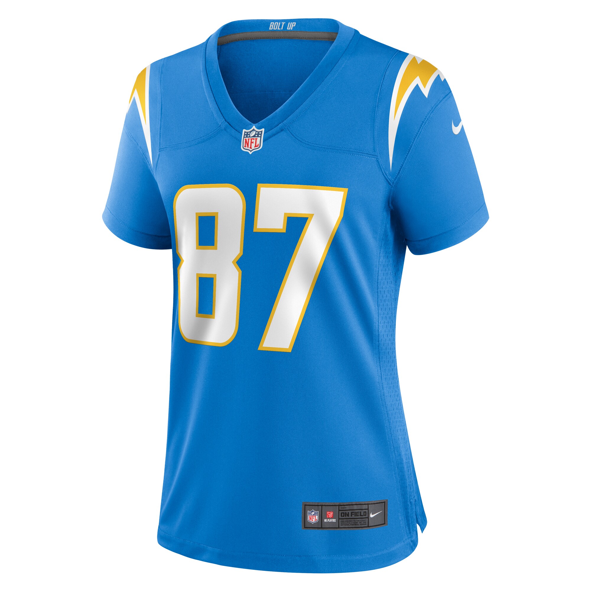 Los Angeles Chargers Simi Fehoko Powder Blue Game NFL Jersey Women's