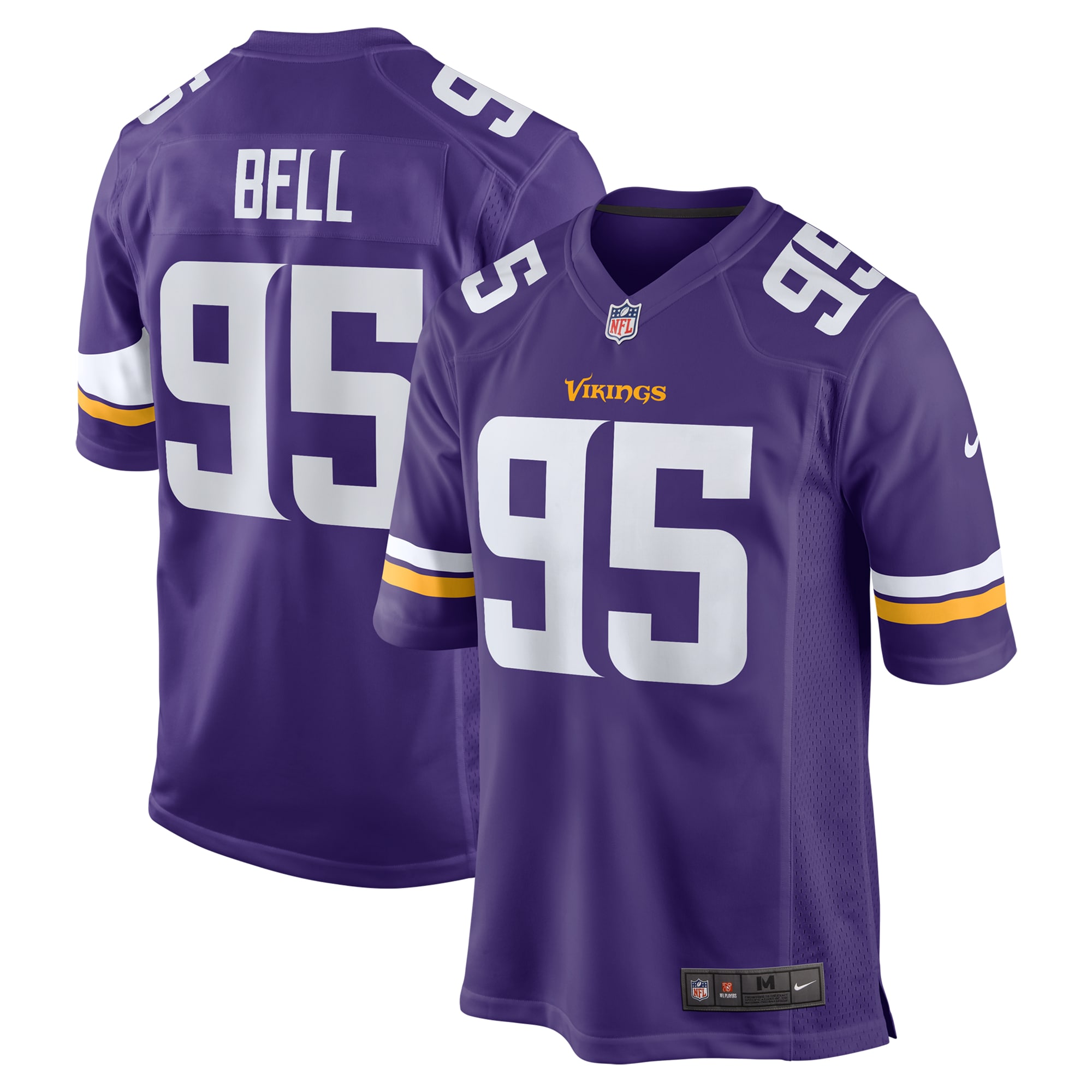 Minnesota Vikings Travis Bell Purple Game NFL Jersey Men's