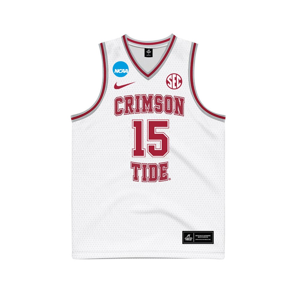 Jarin Stevenson 15 Alabama Crimson Tide 2024 White Unisex NCAA Jersey Unisex