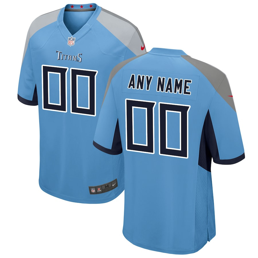 Tennessee Titans Alternate Custom Game Light Blue NFL Jersey Youth