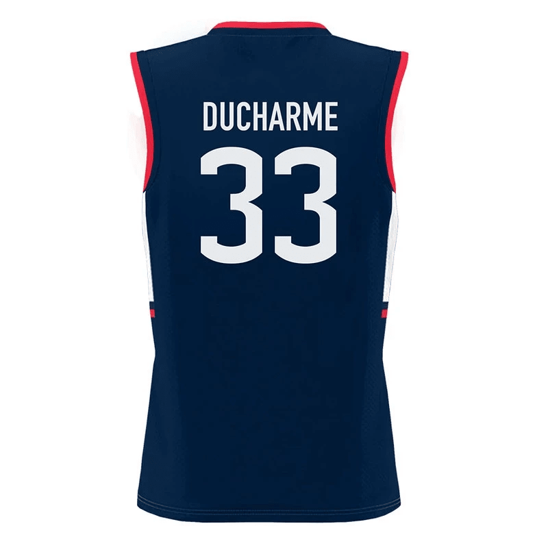 Caroline Ducharme #33 UConn Huskies Navy NCAA Jersey Men's