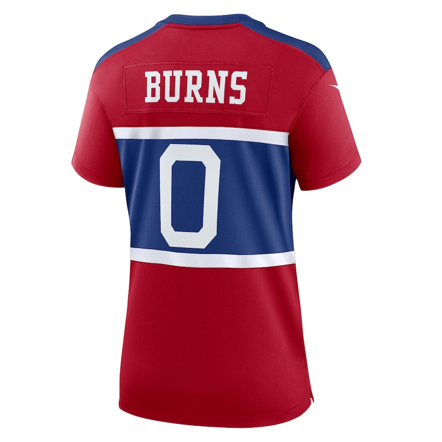 Brian Burns 0 New York Giants Alternate Player Game Century Red NFL Jersey Women's