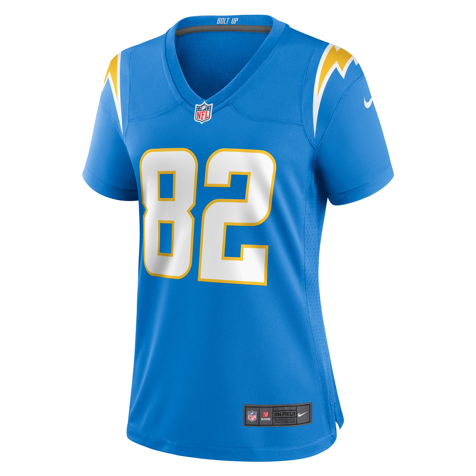 Los Angeles Chargers Brenden Rice Powder Blue Game NFL Jersey Women's