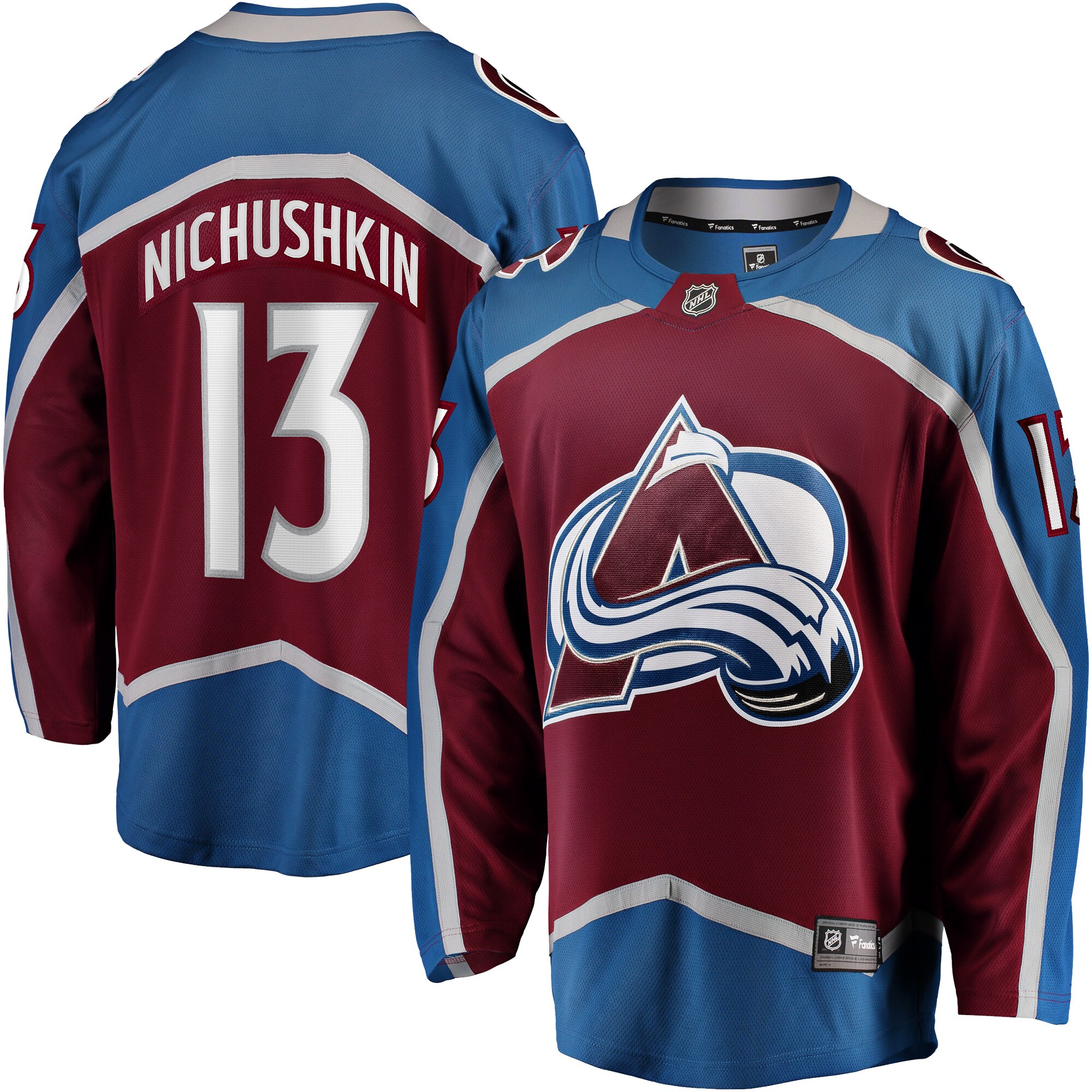 Colorado Avalanche Valeri Nichushkin Burgundy Breakaway Player NHL Jersey Men's