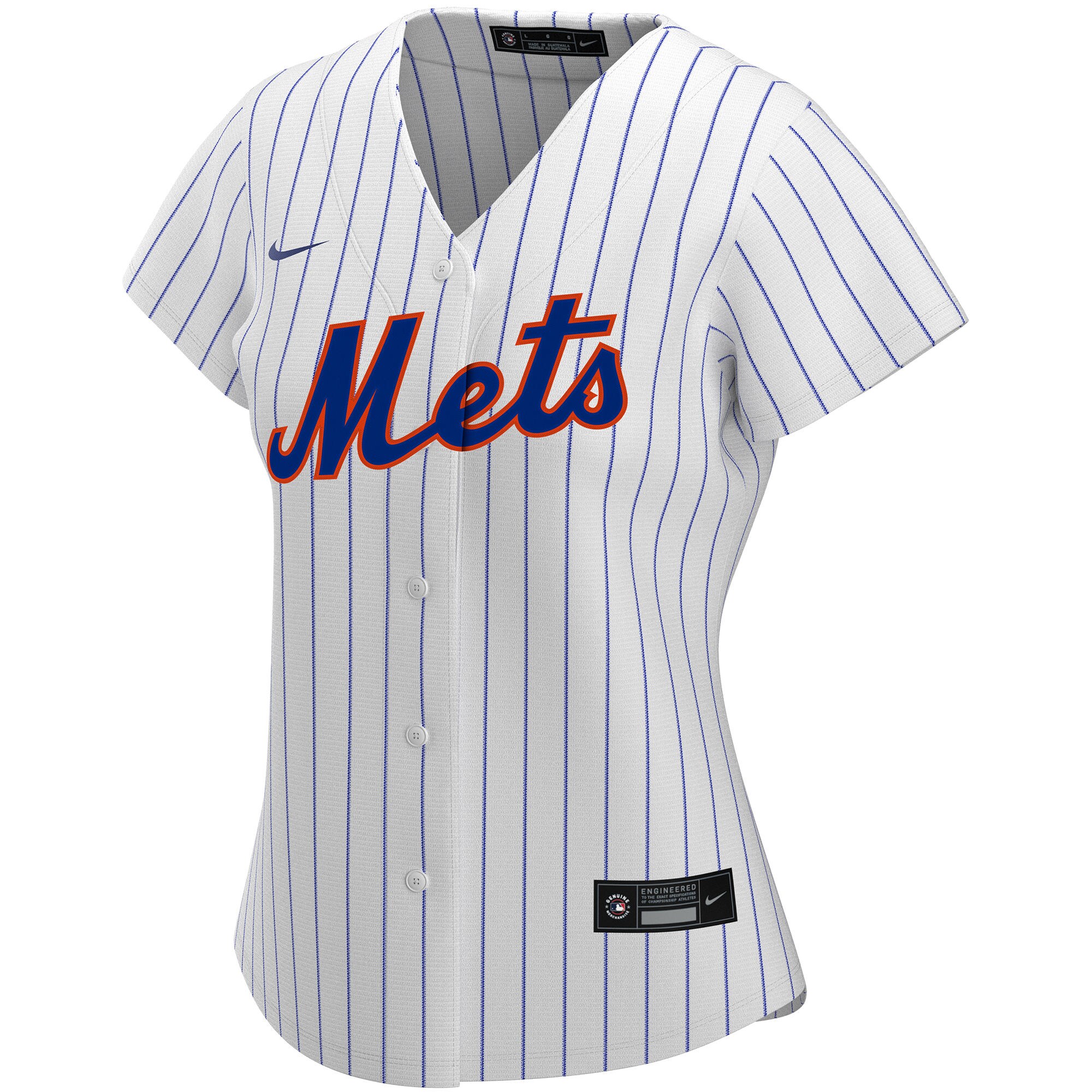 New York Mets White Home Custom MLB Jersey Women's
