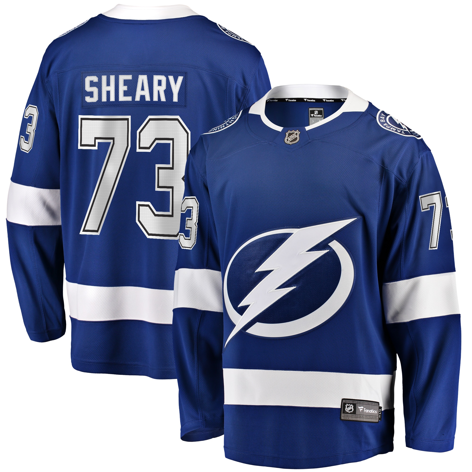 Tampa Bay Lightning Conor Sheary Blue Home Breakaway NHL Jersey Men's