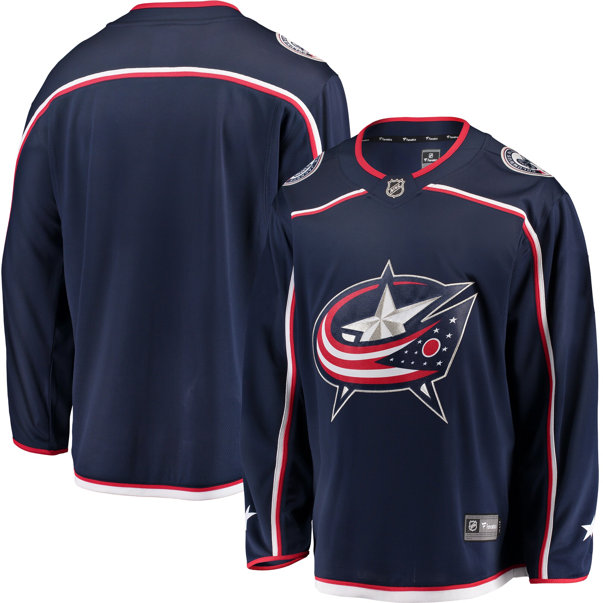 Columbus Blue Jackets Navy Breakaway Home NHL Jersey Men's