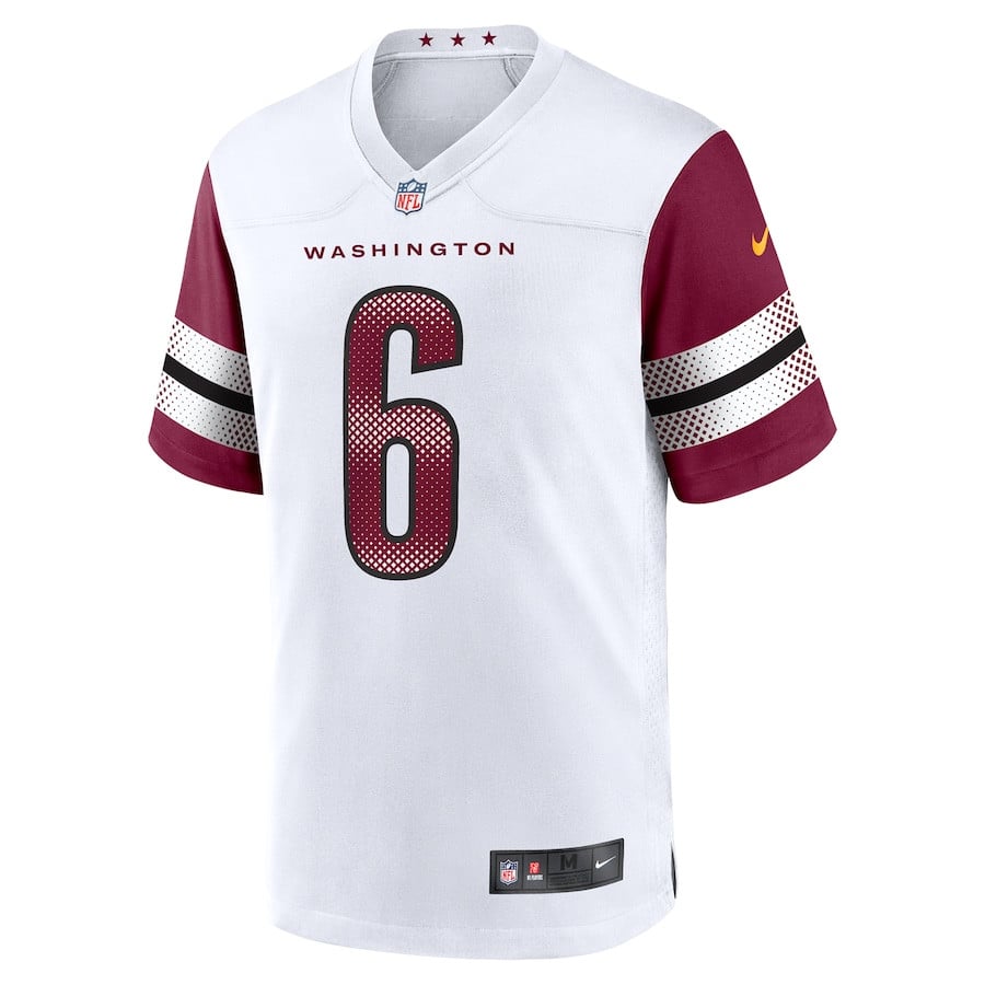 Dante Fowler Jr. 6 Washington Commanders Game White NFL Jersey Men's