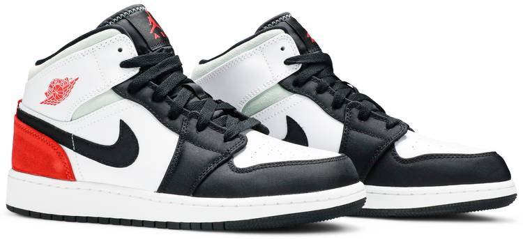 Air Jordan 1 Mid GS Red Mint BQ6931-100
