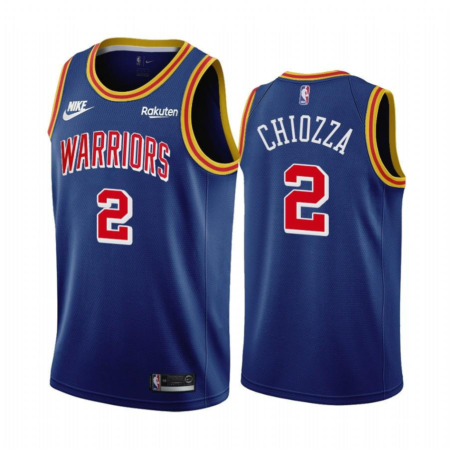Chris Chiozza Golden State Warriors 75th Anniversary Royal 2 NBA Jersey Men's