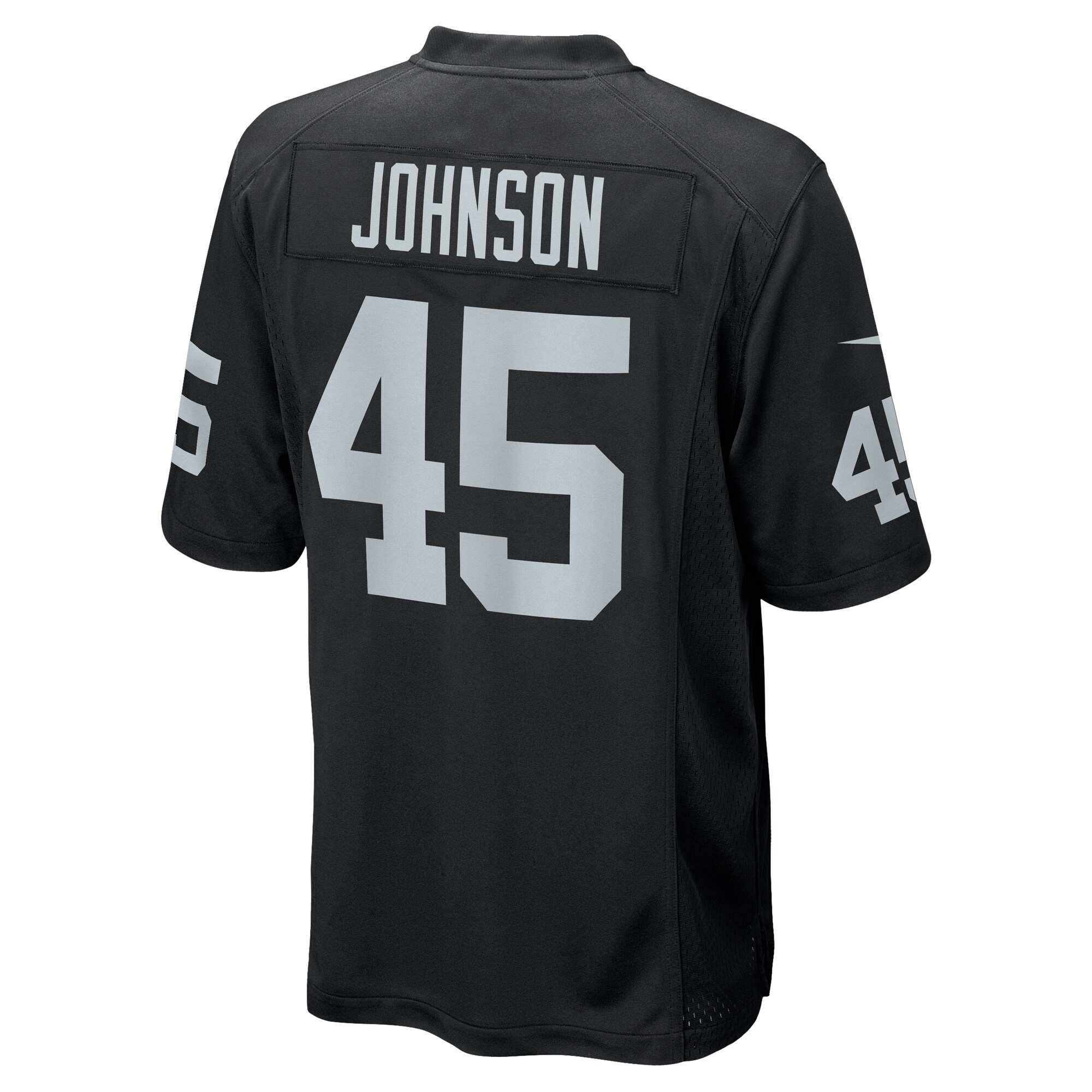 Las Vegas Raiders Jaquan Johnson Black Game Player NFL Jersey Men's