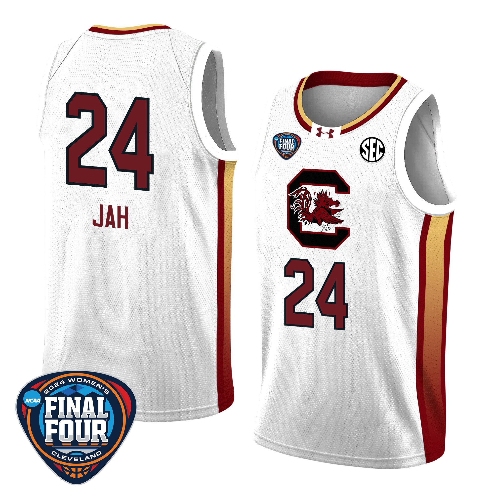 Sahnya Jah 24 South Carolina 2024 Final Four Patch Unisex NCAA Jersey Unisex