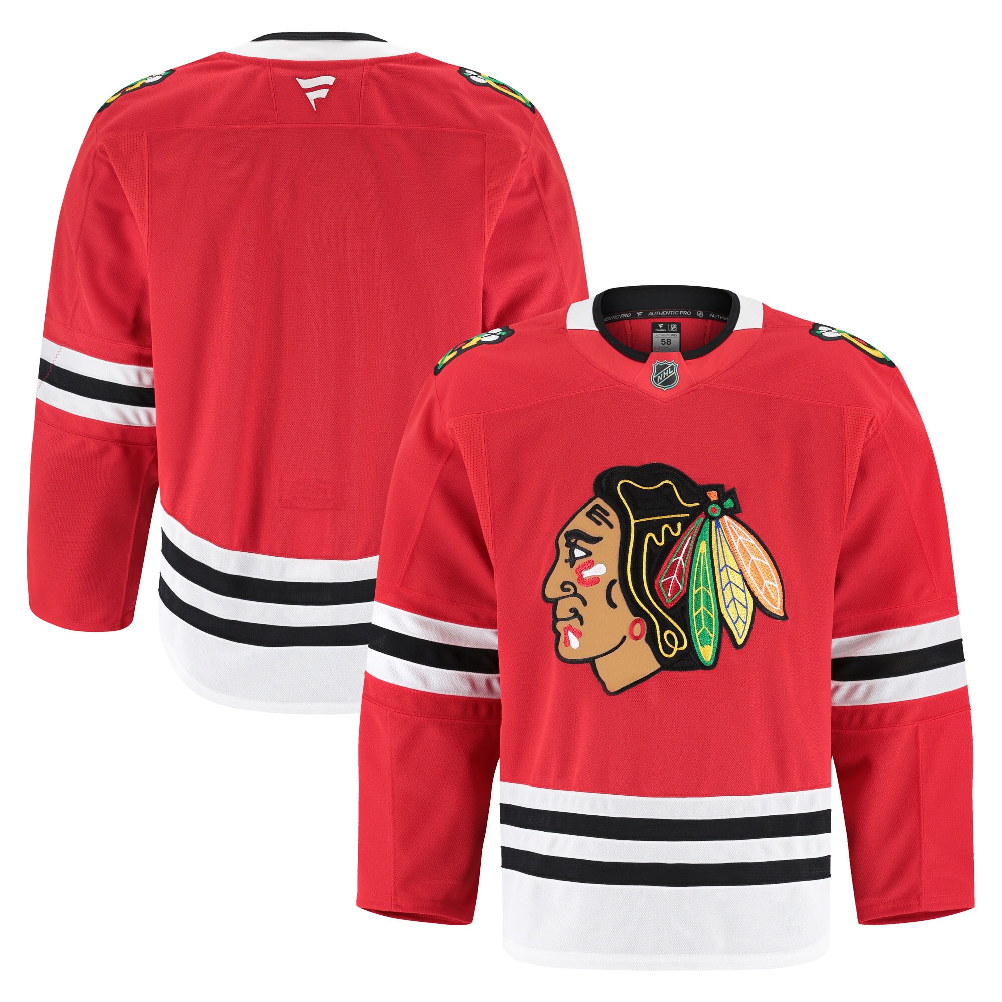 Chicago Blackhawks Red Home Pro NHL Jersey Men's
