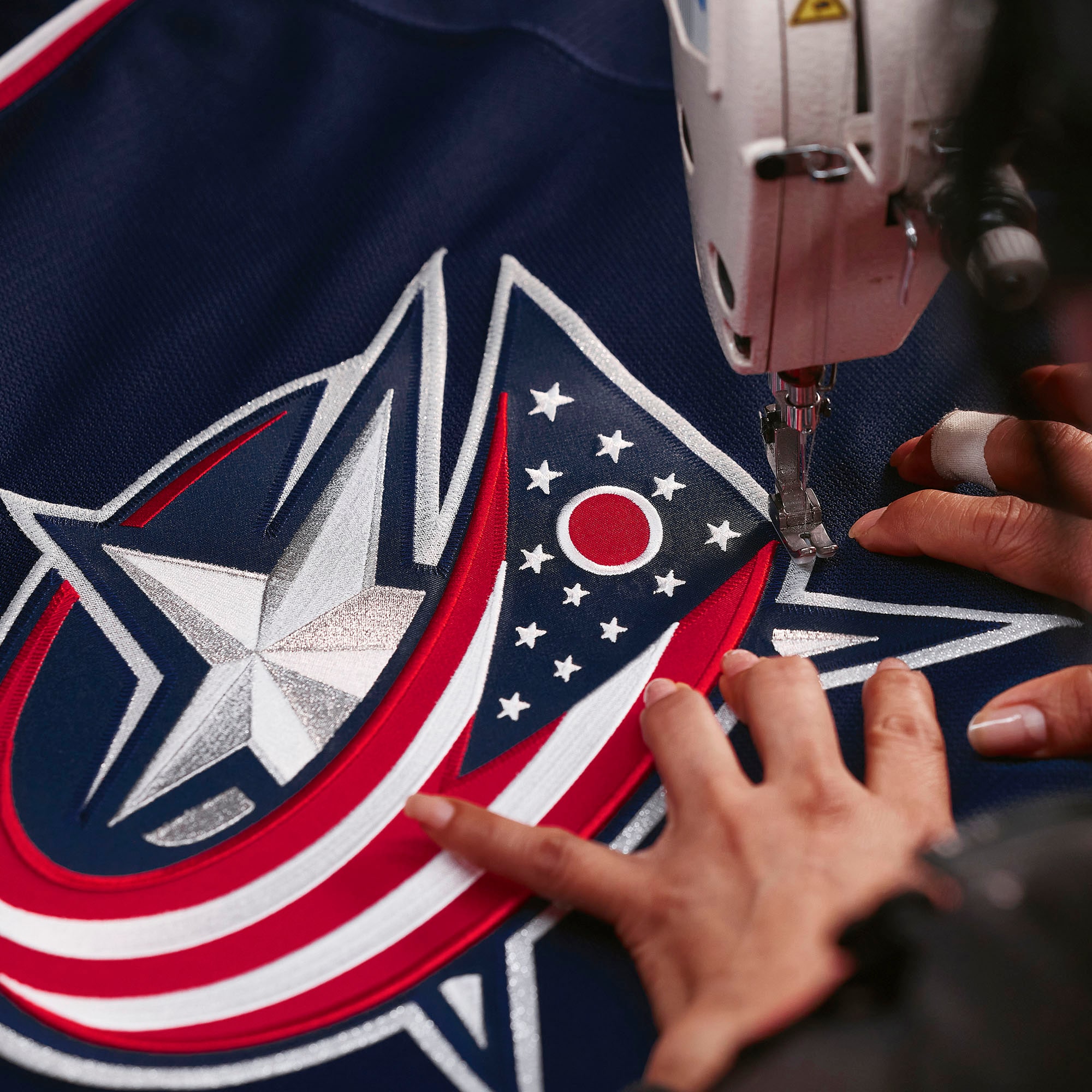 Columbus Blue Jackets Navy Home Pro NHL Jersey Men's