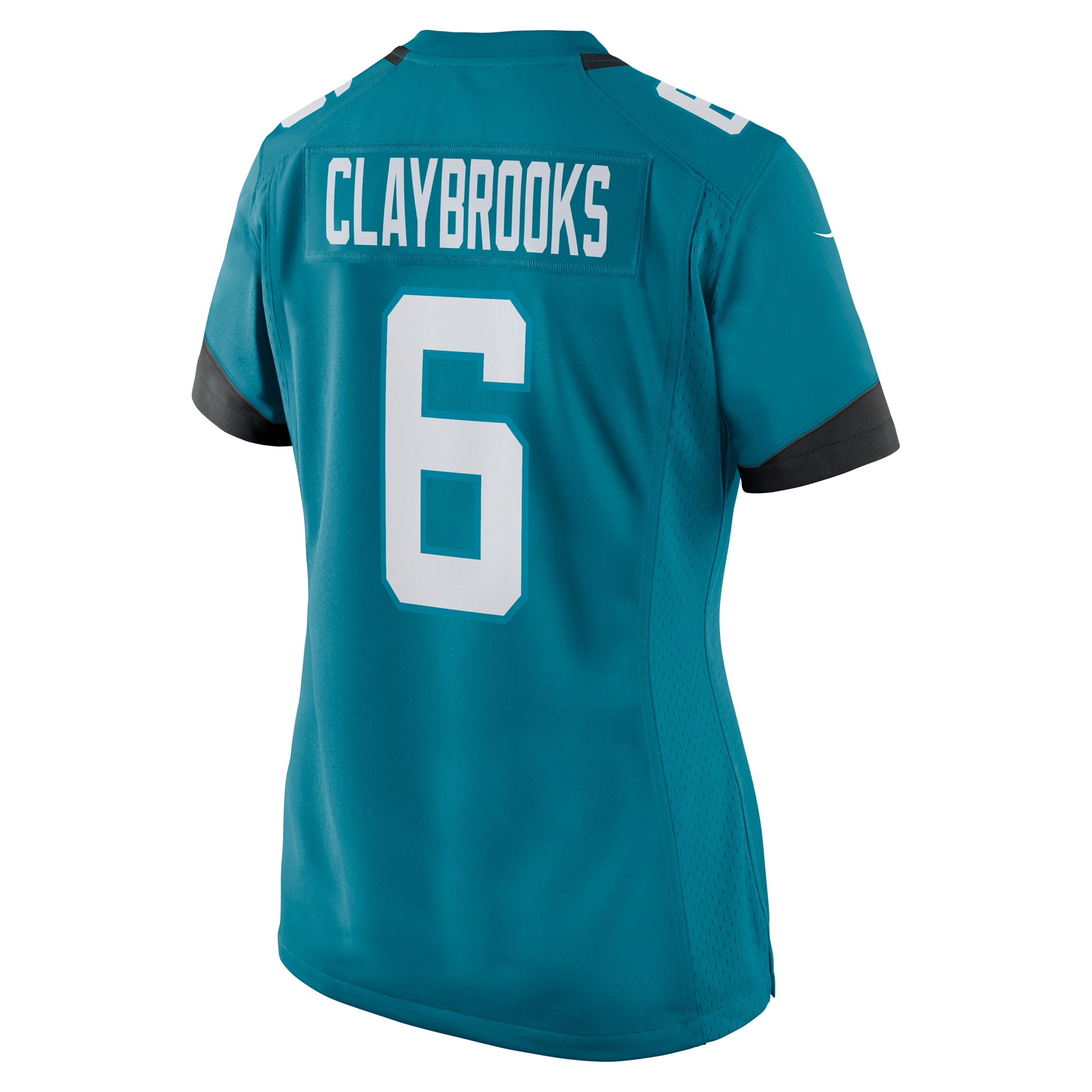 Jacksonville Jaguars Chris Claybrooks Teal Game Player NFL Jersey Women's