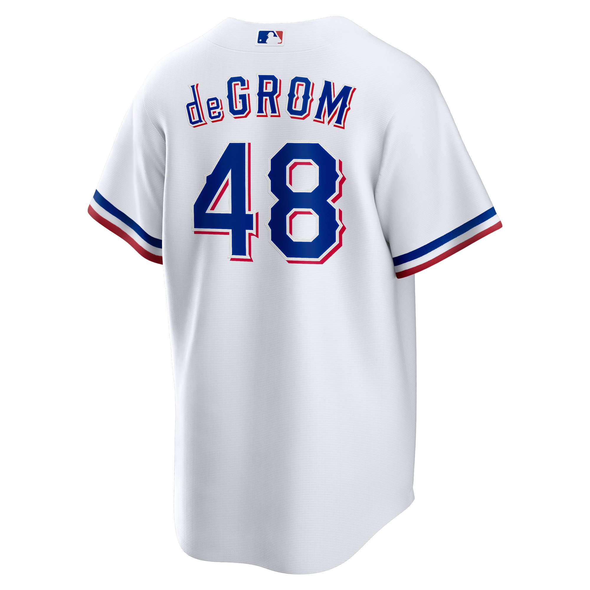 Texas Rangers Jacob deGrom White Home Player MLB Jersey Men's