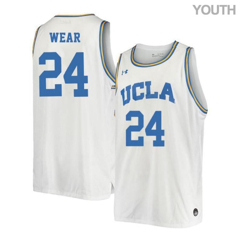 24 Travis Wea White Retro Elite UCLA Bruins NCAA Jersey Youth