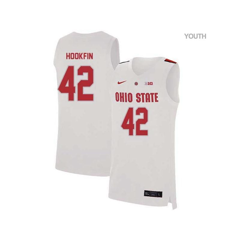 42 Harrison Hookfi White Elite Ohio State Buckeyes NCAA Jersey Youth