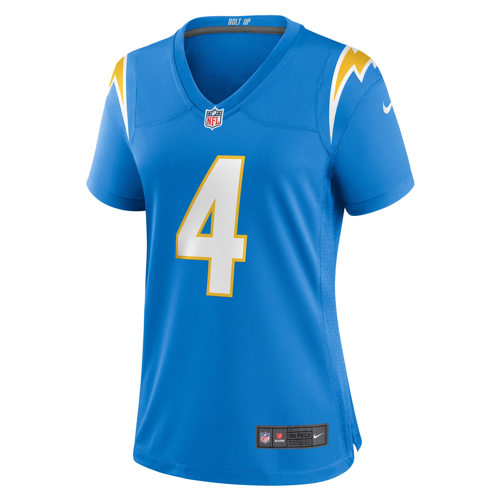 Los Angeles Chargers Gus Edwards Powder Blue Game NFL Jersey Women's