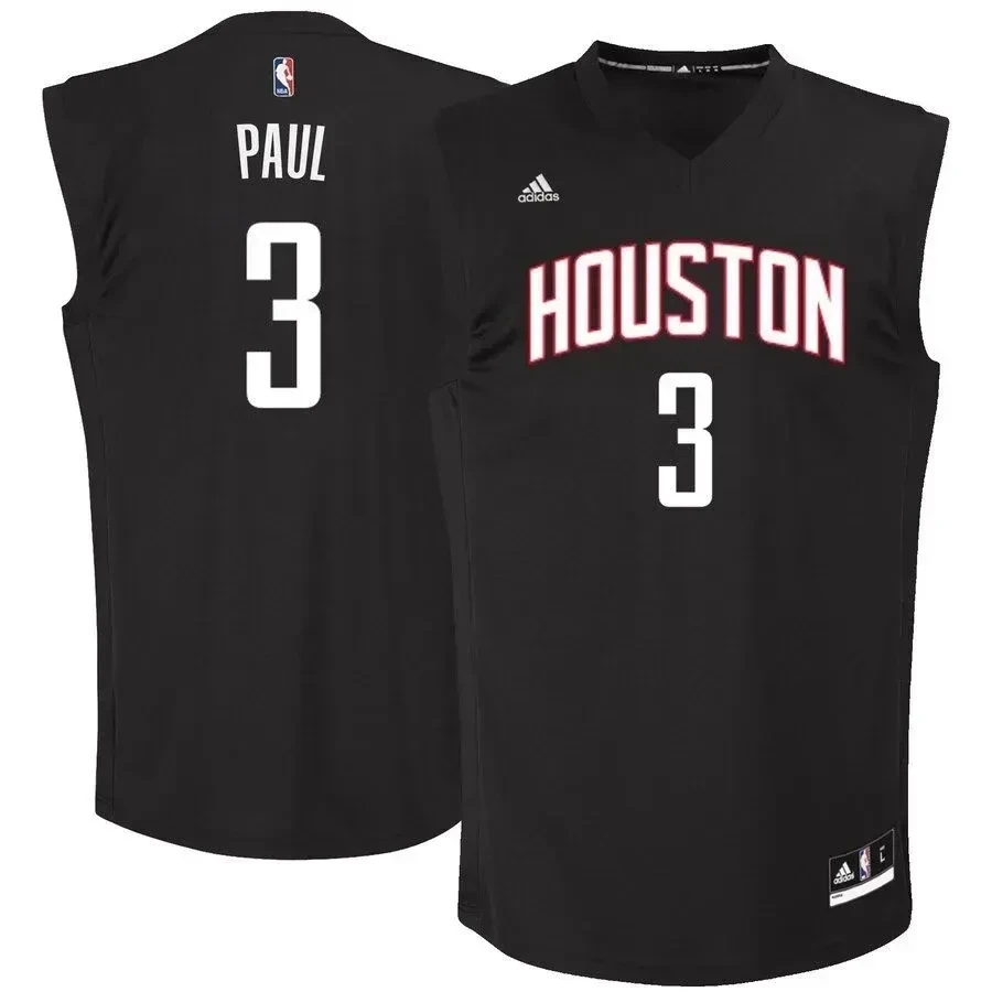 Chris Paul Houston Rockets Chase Fashion Black NBA Jersey Men's