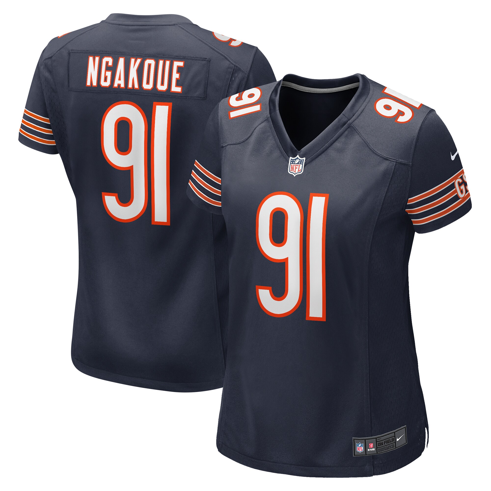 Chicago Bears Yannick Ngakoue Navy Team Game NFL Jersey Women's