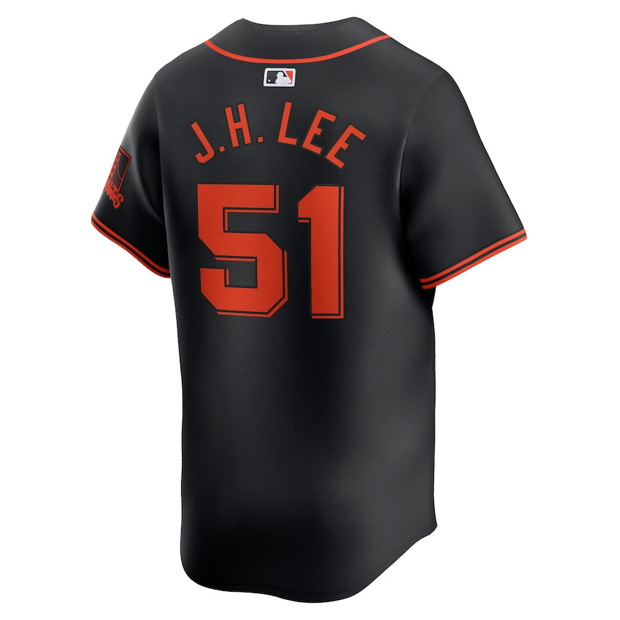 Jung Hoo Lee 51 San Francisco Giants Alternate Limited Black MLB Jersey Men's