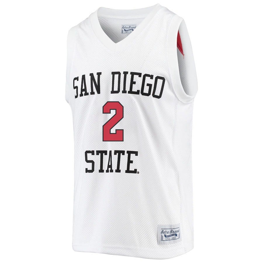 Adam Seiko 2 San Diego State Aztecs 2023- Me White NCAA Jersey Men's