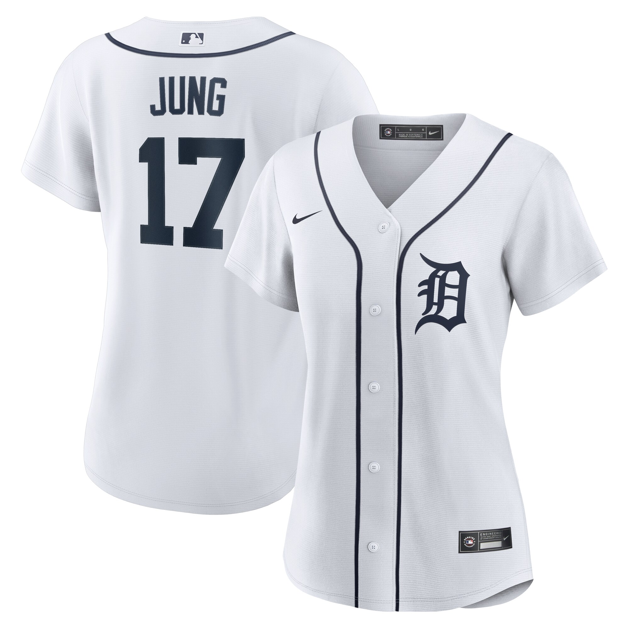 Detroit Tigers Jace Jung White Home MLB Jersey Women's