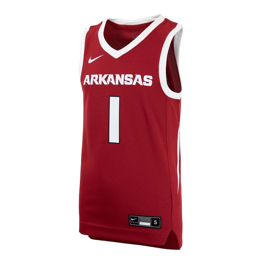 Arkansas Razorbacks Crimson #1 NCAA Jersey Men's